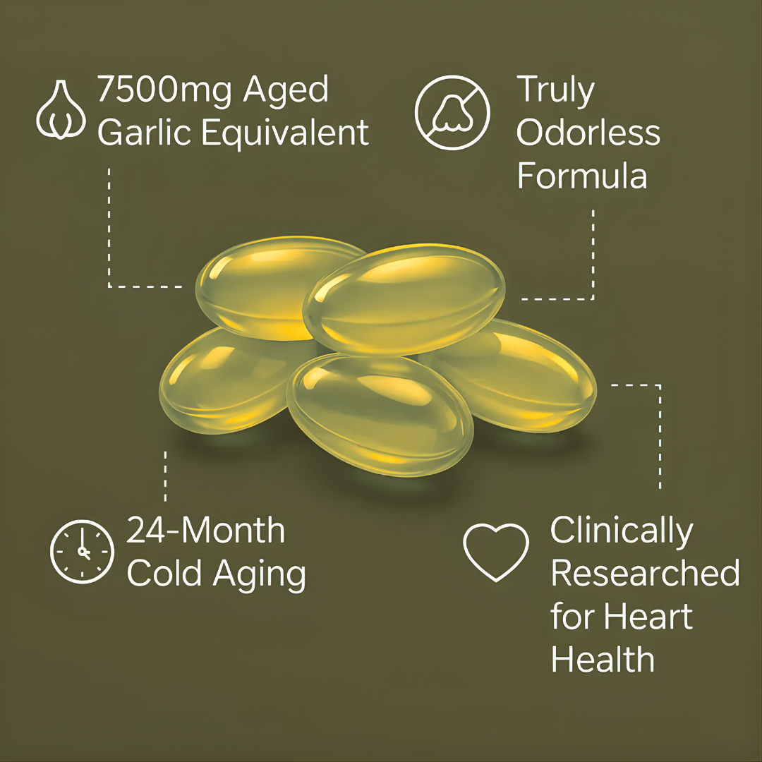 Aged Garlic Extract - 7500mg Odorless Softgel